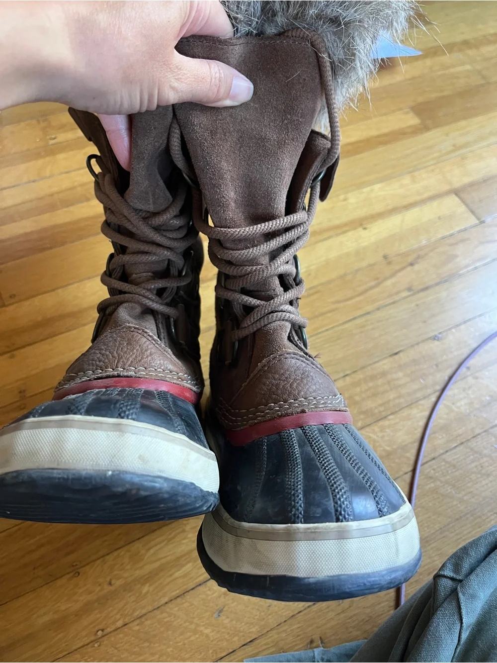 Sorel Joan of Arctic Brown Suede Waterproof Women's Winter snow Boots 8 39 ski
